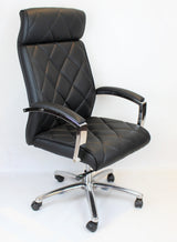 Black Leather Executive Office Chair - ZM-A217