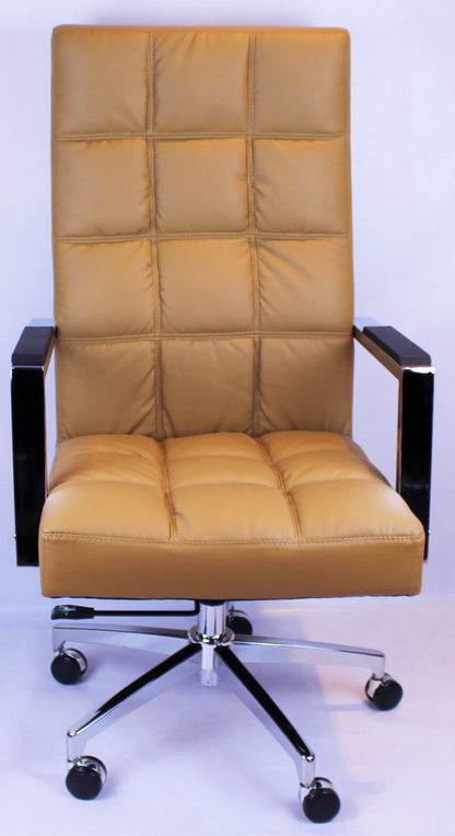 Executive Beige Leather Office Chair - ZM-A310 Beige