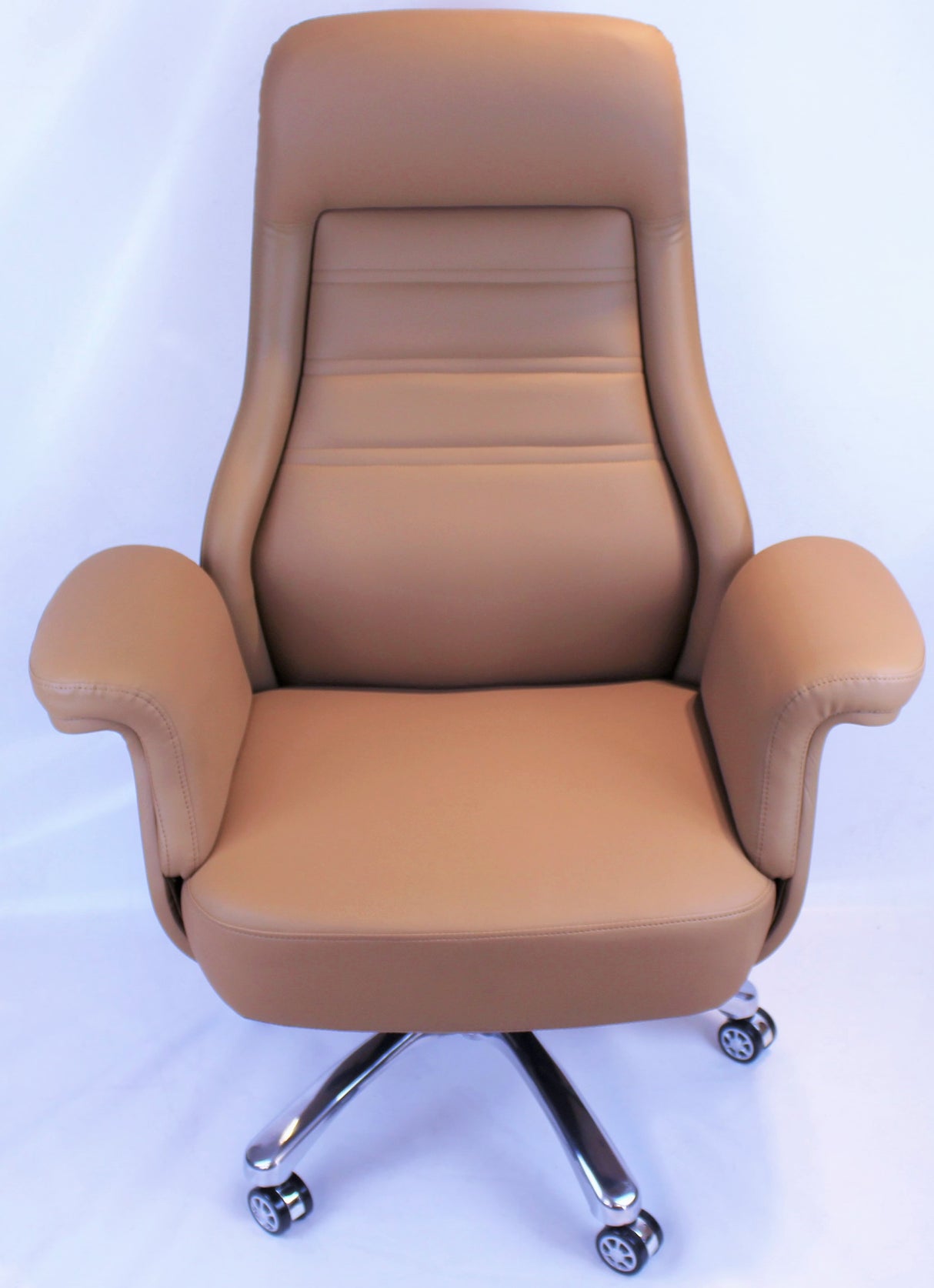 Beige Leather Executive Office Chair - DH-090