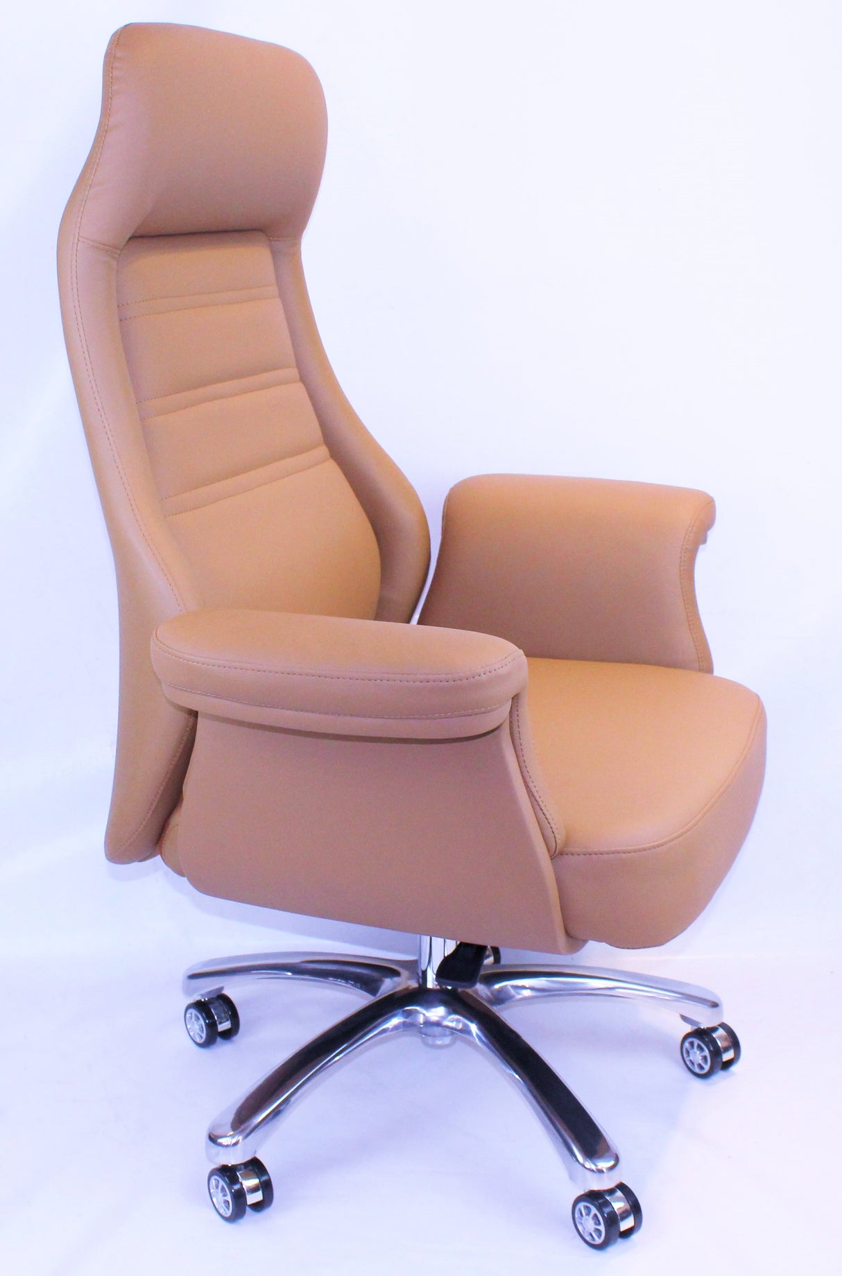 Beige Leather Executive Office Chair - DH-090
