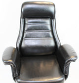 Black Leather Executive Office Chair - DH-090