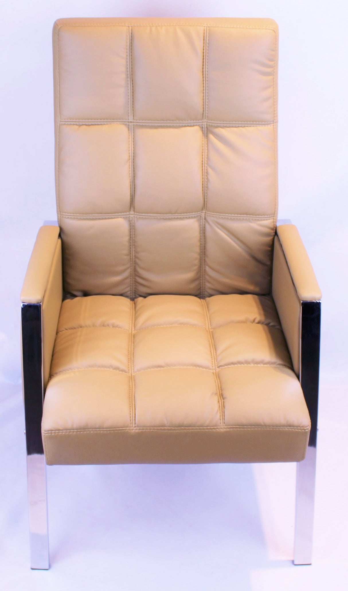 Beige Leather Stylish Visitors Chair - ZV-B310
