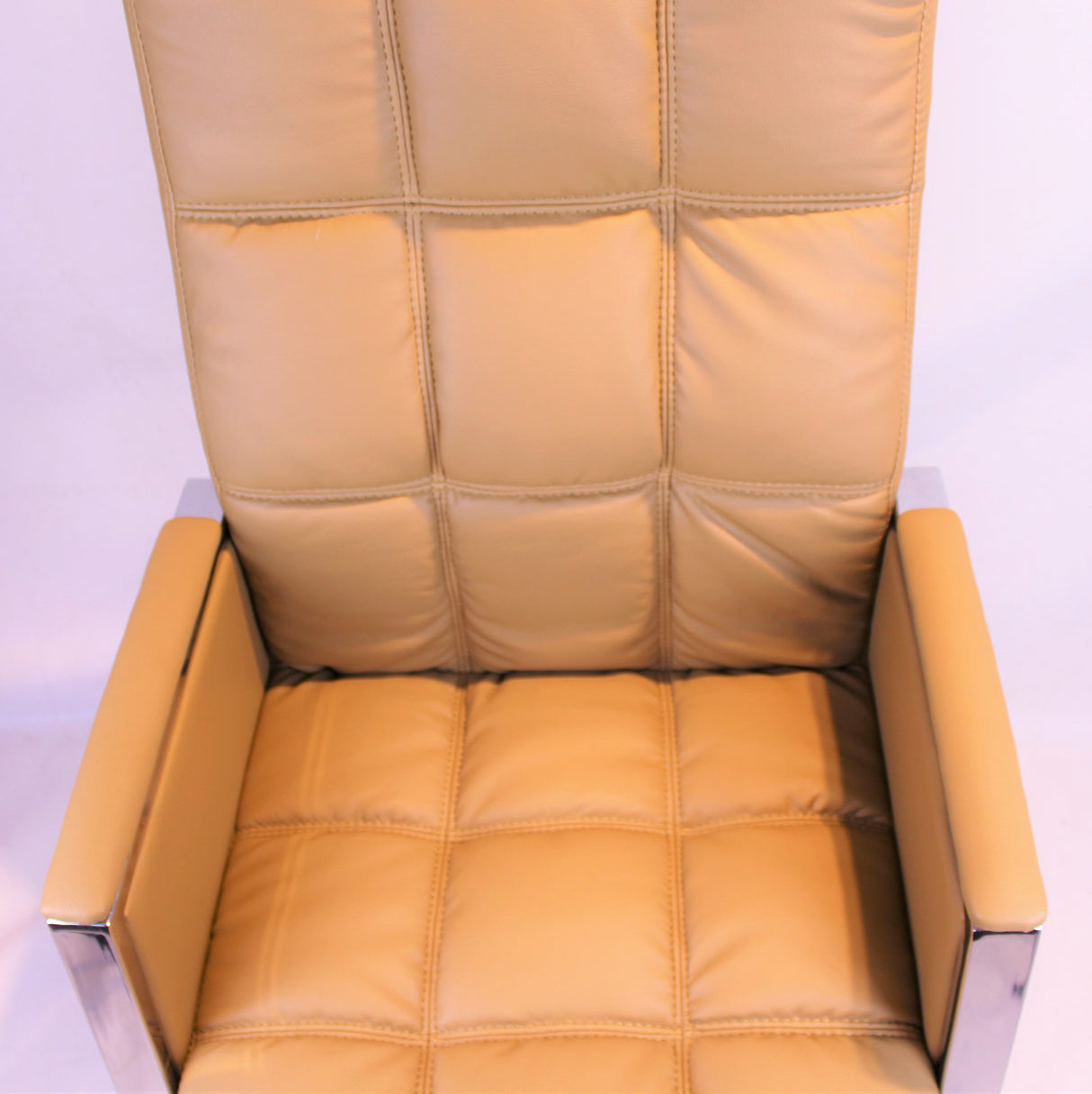 Beige Leather Stylish Visitors Chair - ZV-B310