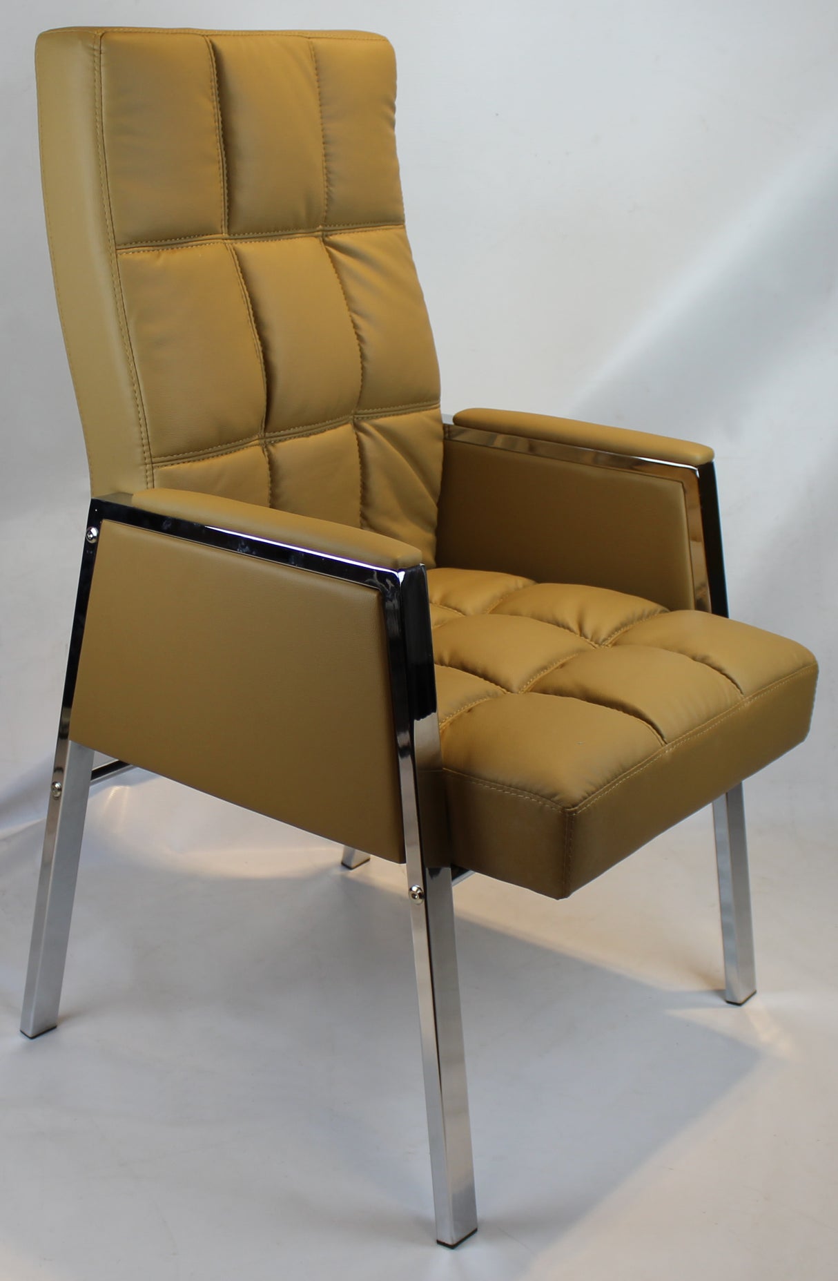 Beige Leather Stylish Visitors Chair - ZV-B310