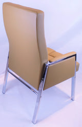 Beige Leather Stylish Visitors Chair - ZV-B310