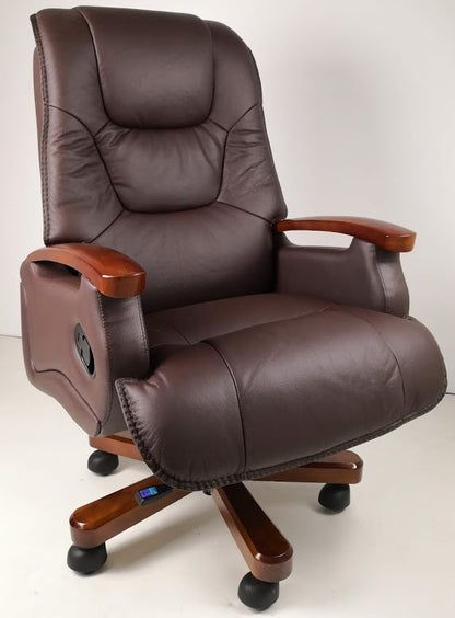 Luxury Brown Leather Executive Office Chair - A302