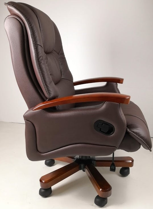 Luxury Brown Leather Executive Office Chair - A302
