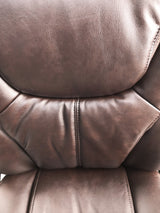 Soft Padded Low Back Executive Office Chair in Brown Leather - 2121C