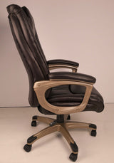 Soft Padded Executive Office Chair in Brown Leather - 2029