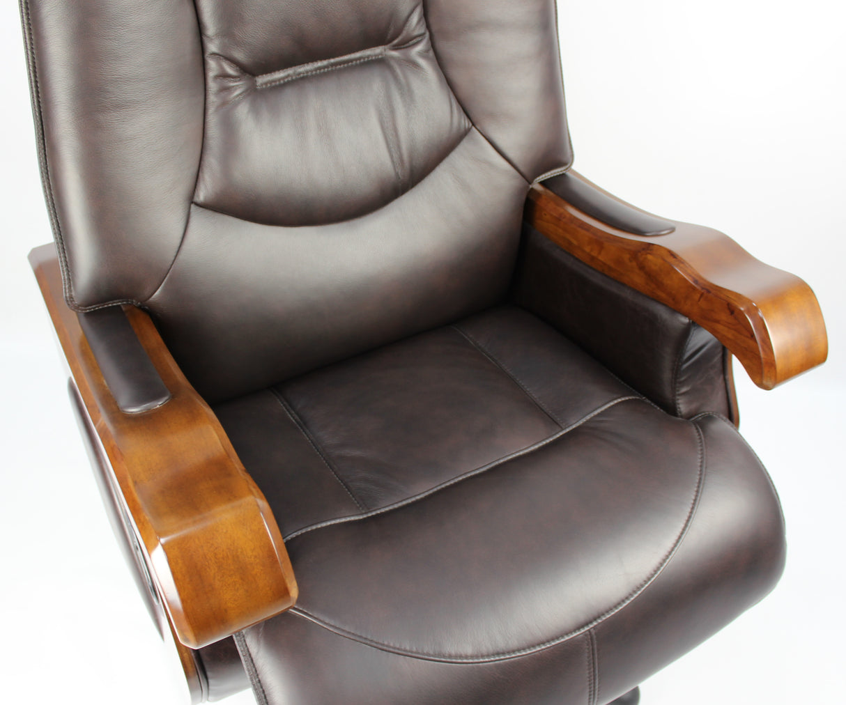 Luxury Genuine Brown Leather Executive Chair EDE-CHA-FD5A1