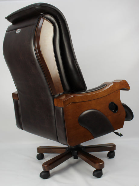 Luxury Genuine Brown Leather Executive Chair EDE-CHA-FD5A1