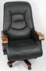 Luxury Genuine Black Leather Executive Chair EDE-CHA-FD5A1