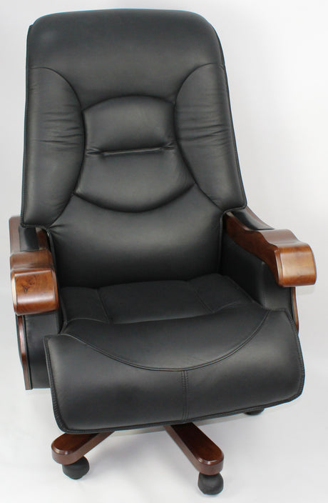 Luxury Genuine Black Leather Executive Chair EDE-CHA-FD5A1