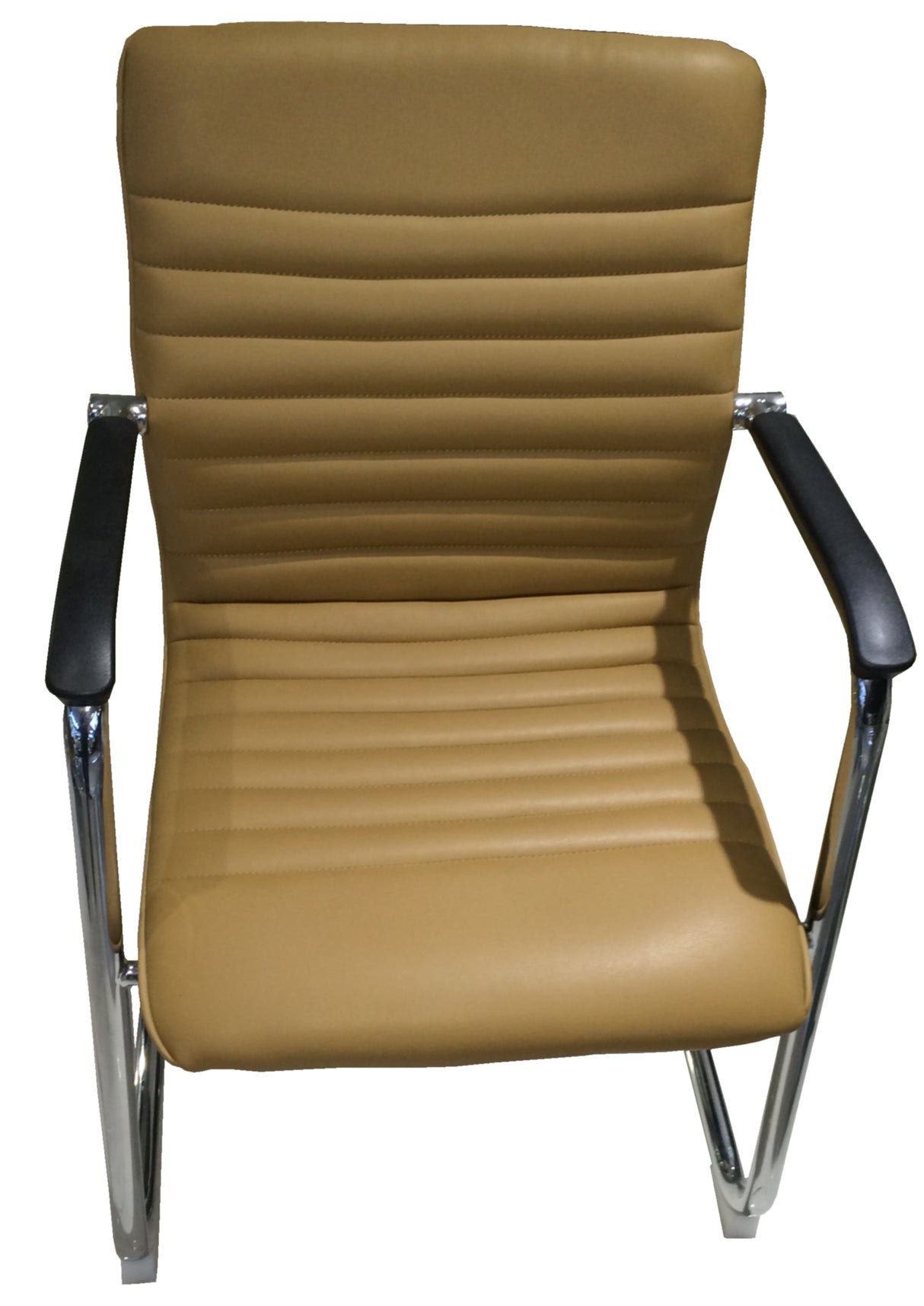 Quality Beige Leather Visitor Chair - CHA-056C