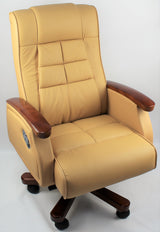 Luxury Beige Leather recliner Executive Office Chair CHA-S-976