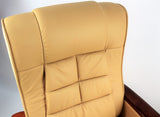 Luxury Beige Leather recliner Executive Office Chair CHA-S-976