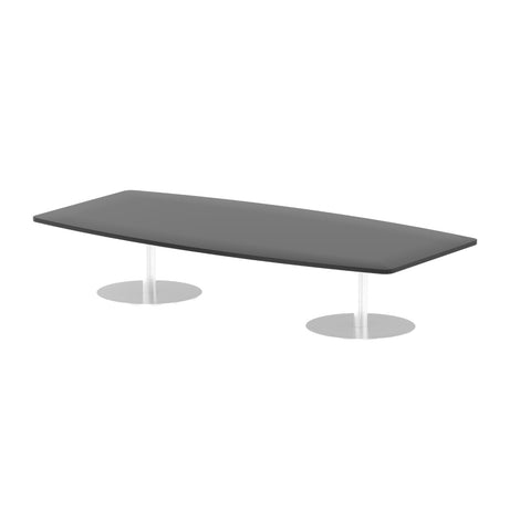 Italia Low 475mm High Gloss Meeting Table - 1800mm or 2400mm Option - Black or White Option