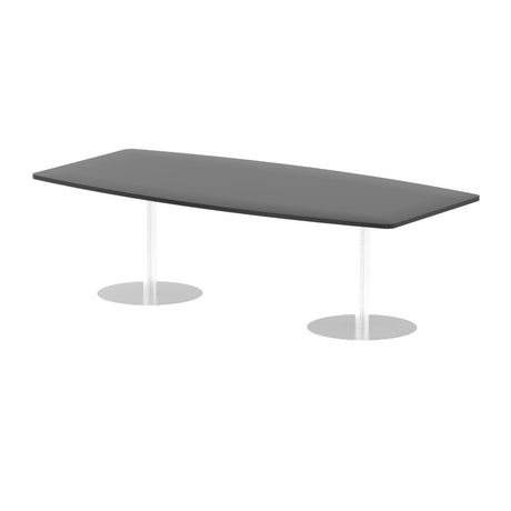 Italia 725mm High Gloss Meeting Table - 1800mm or 2400mm Option - Black or White Option