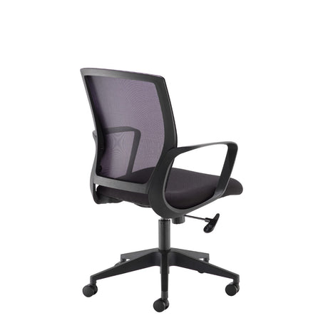 Jonas Black Mesh Back and Fabric Seat Operators Office Chair