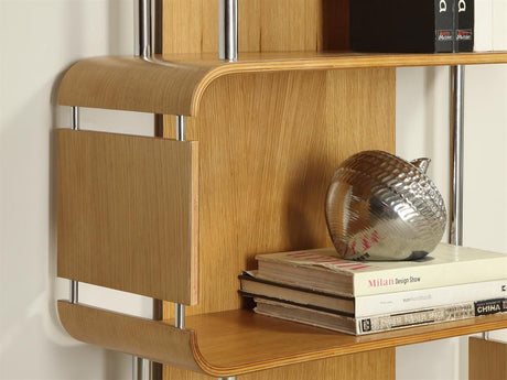 Contemporary Storage Bookcase In Oak BS201-O