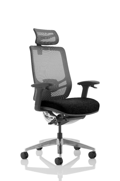 Ergo Click Black Fabric Seat and Mesh Back Operator Office Chair