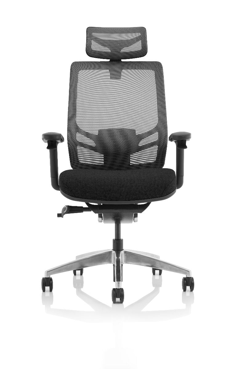 Ergo Click Black Fabric Seat and Mesh Back Operator Office Chair