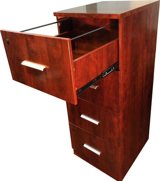 High Quality Mahogany 4 Drawer Filing Cabinet  Senato DES-802-4D-FIL