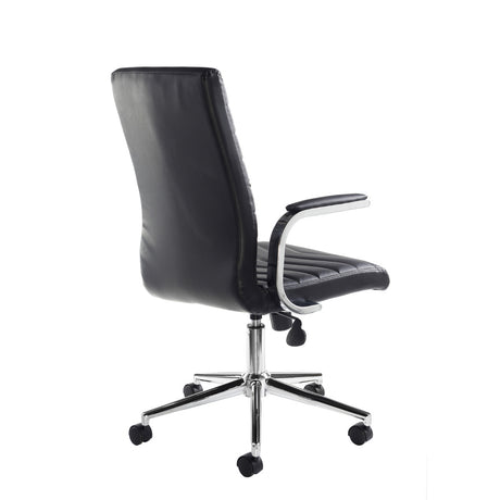 Martinez Black Faux Leather Office Chair