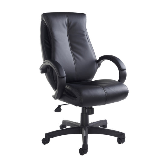 Nantes High Back Black Faux Leather Office Chair