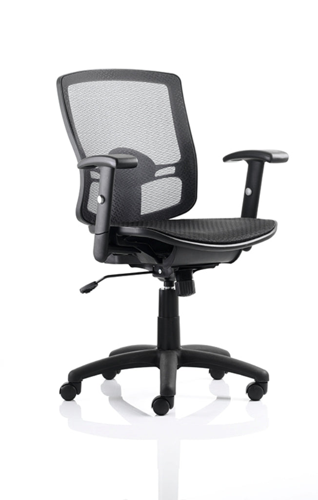 Palma Black Mesh Task Operator Office Chair