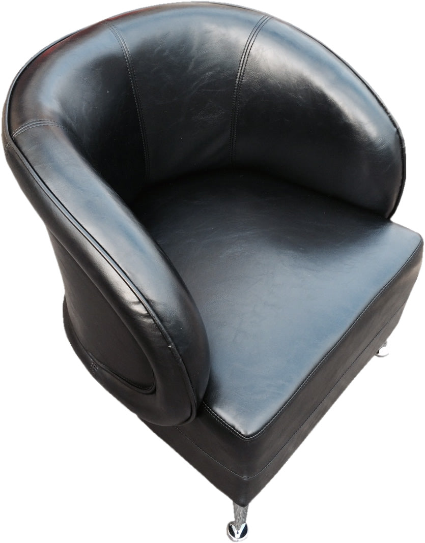 HB-032 Black Tub Reception Chair