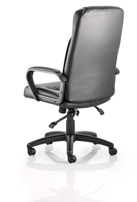 Plaza Black Leather Office Chair