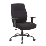 Porter Heavy Duty Black Fabric Operator Office Chair - Up to 27 Stone