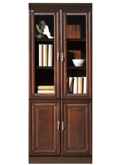 Executive Bookcase With Two Glass Doors - BKC-UMZ102