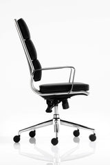 Savoy Black Leather High Back Boardroom Chair