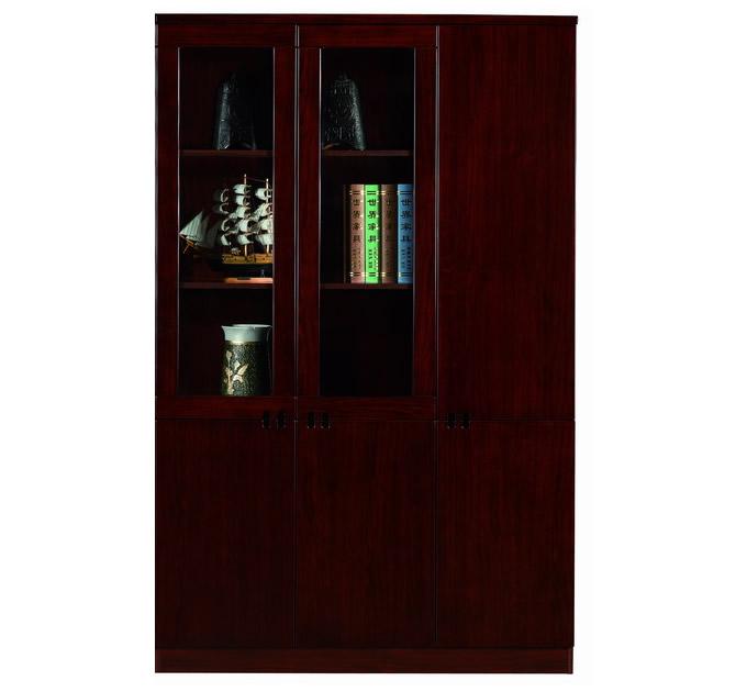 Executive Mahogany Three Door Bookcase - 120A-3DR
