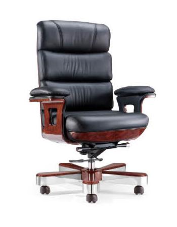 Executive Chair Genuine Leather Black DES-A020-B