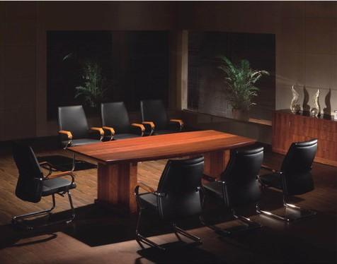 Executive Meeting Room Table in Medium Oak - 517-2400mm