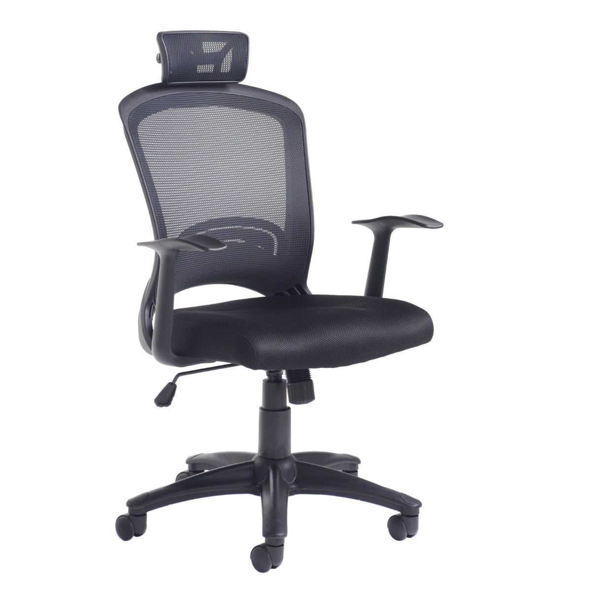 Suppliers Of Solaris Black Mesh Operator Office Chair with Headrest North Yourkshire