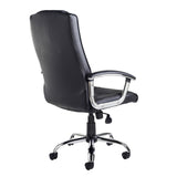 Somerset High Back Black Leather Faced Office Chair