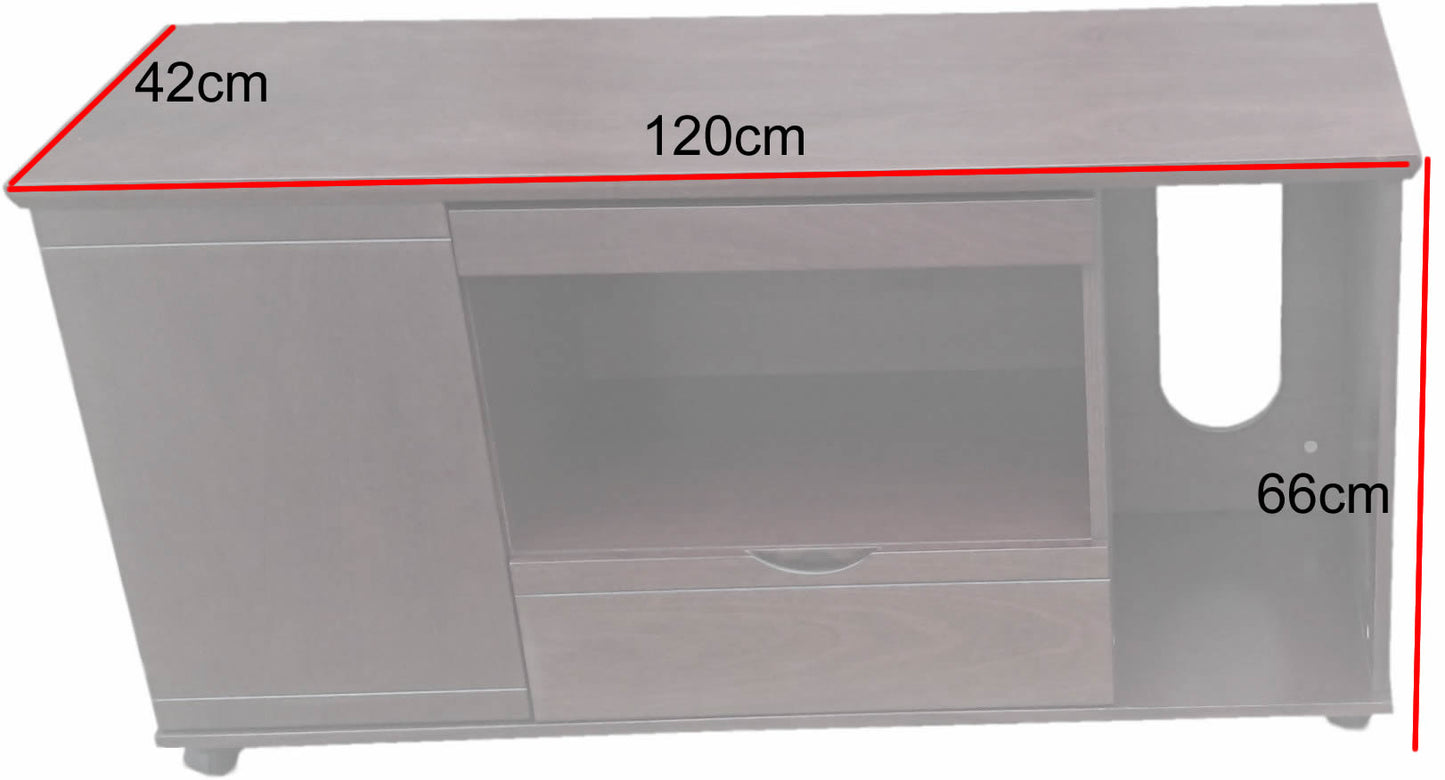 Real Cherry Veneer Executive Office Desk With Pedestal & Return - 1800mm - UG183
