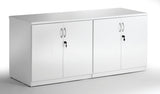 Four Door High Gloss Lockable Cupboard - Black or White Option