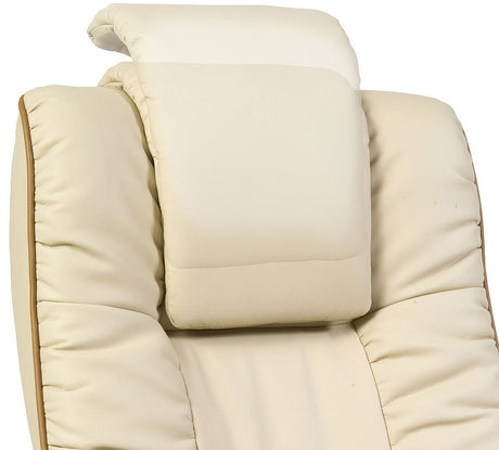 Cream Leather Executive Office Chair - WINDSOR