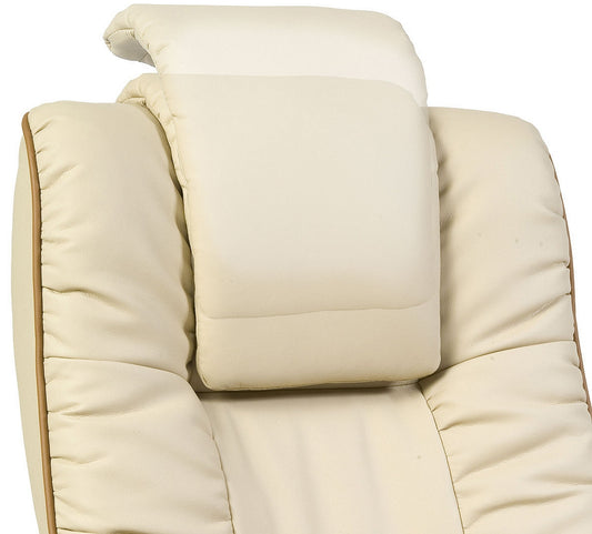 Cream Leather Executive Office Chair - WINDSOR