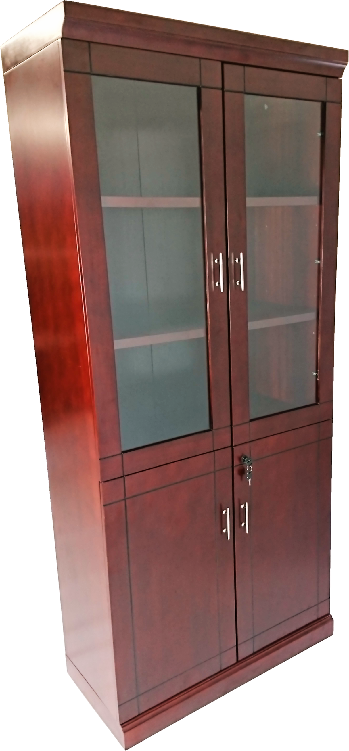 Executive Office Storage Bookcase BKC-WO2-Mahogany
